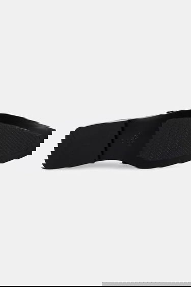 Кецове и обувки GANNI GANNI Studs Square Toe Shiny Croco Loafers Черно | S3014, 4