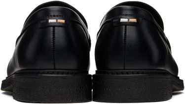 Кецове и обувки BOSS BOSS Polished-Leather Loafers Черно | 50536230, 1