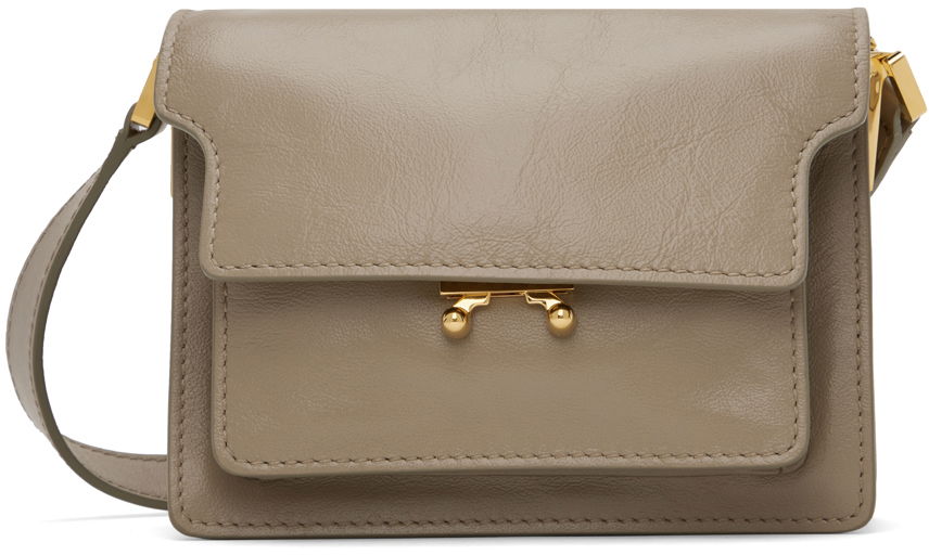 Раници и чанти Marni Beige Mini Soft Trunk Бежово | SBMP0075Y0 P2644, 0