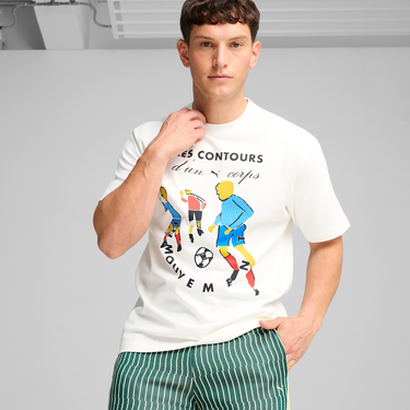 Тениска Puma Players Lane Graphic T-Shirt Бяло | 626660-02, 2