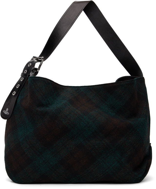 Maxime Large Tartan Hobo Bag