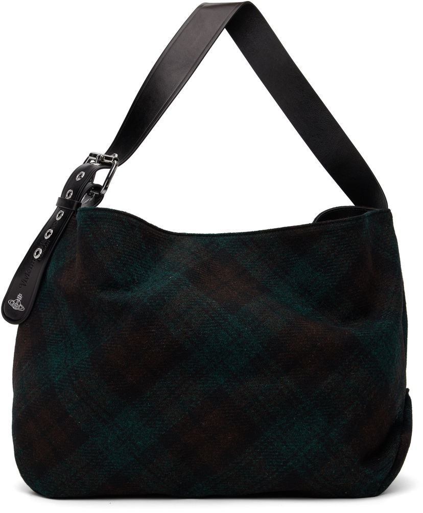 Чанта през рамо Vivienne Westwood Maxime Large Tartan Hobo Bag Многоцветен | 4601000BW-W018E-