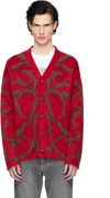 Mohair-Blend Cardigan With Baroque Print