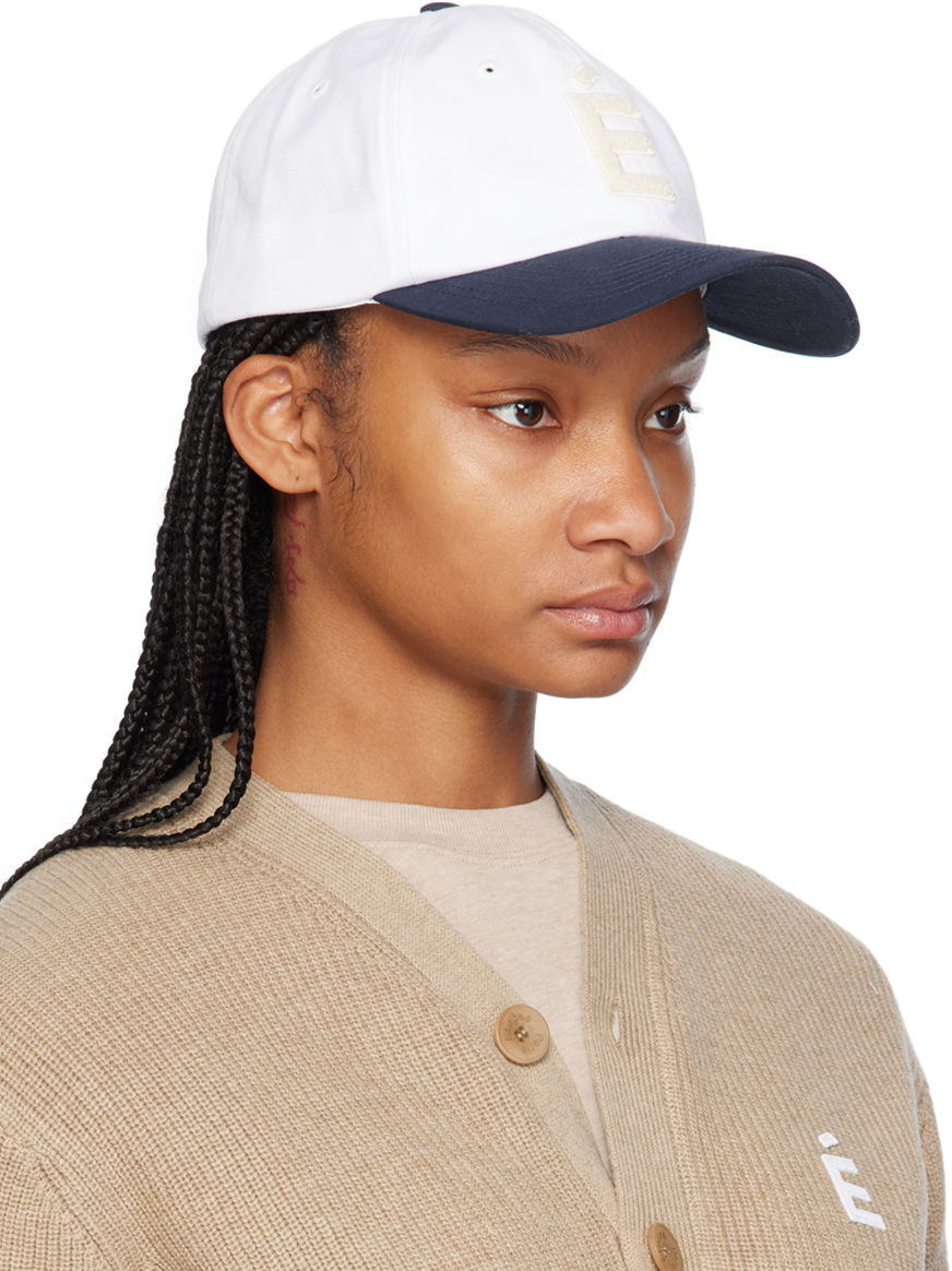 Шапка с козирка Études Two Tone Baseball Cap Бяло | E24NM912A01800, 1