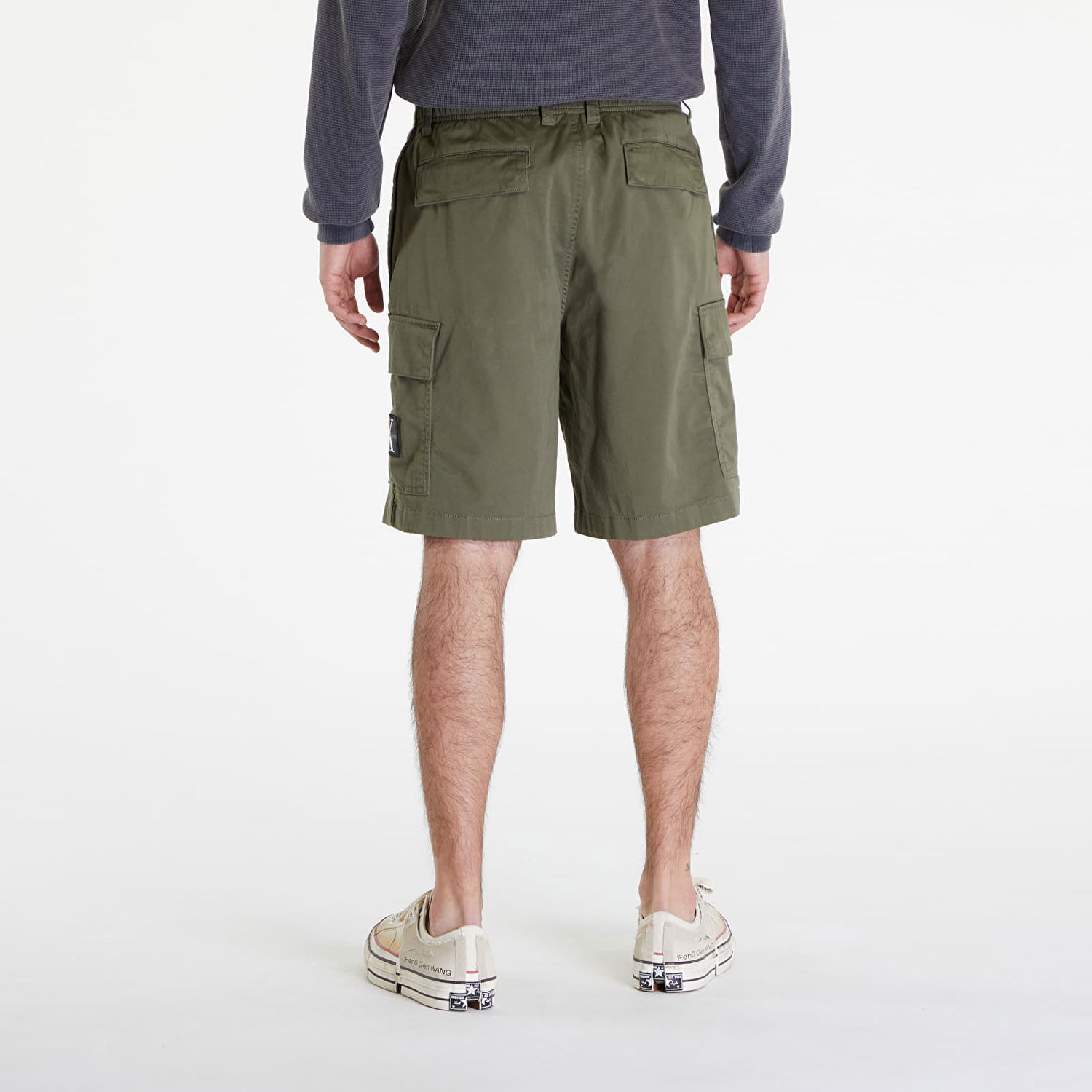 Къси панталони CALVIN KLEIN Cargo Shorts Dusty Olive Зелено | J30J325140 LDY, 1