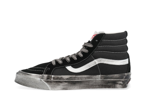 Скеитбординг Vans Vault UA OG Sk8-Hi LX Stressed Black White Черно | VN0A4BVBBA2