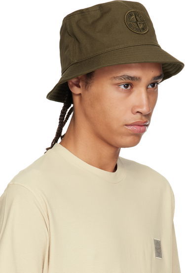 Шапка Stone Island Stone Island Cotton Reps Bucket Hat Зелено | K1S15 9100981 S0065, 1