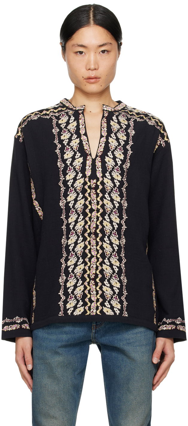 Риза ISABEL MARANT Cikariah Shirt Черно | 24PBS0001HA-B1I07H