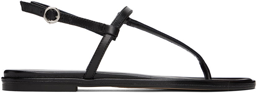 Аксесоари Aeyde Aeyde Nala Leather Thong Sandals Черно | A11-FS-TTTR08FL48-SS24-800-007