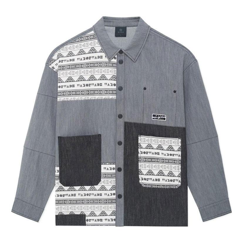 Риза Li-Ning Series Color Block Print Shirt Сиво | AFDS781-1
