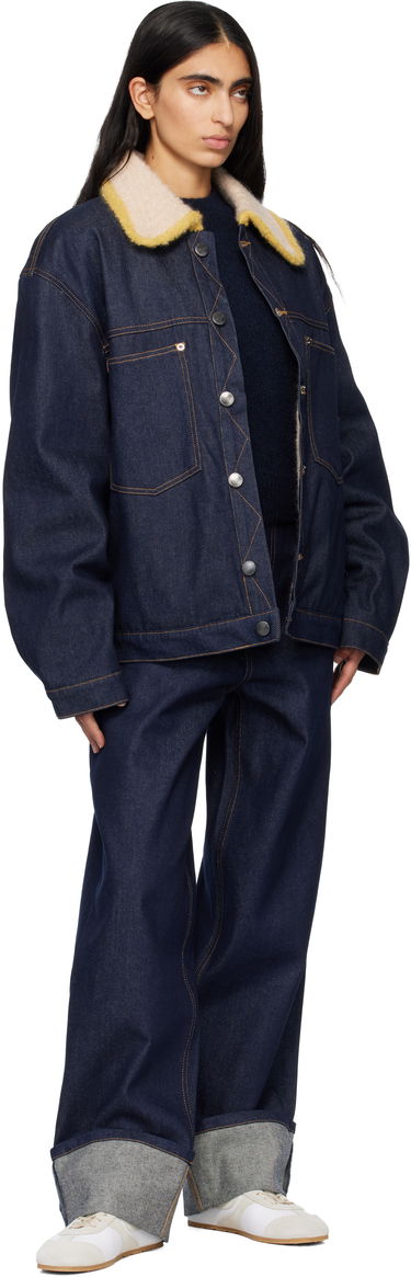 Яке Charles Jeffrey Loverboy Charles Jeffrey LOVERBOY Knitted Collar Denim Jacket Синьо | 52010401, 3