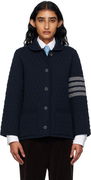 Thom Browne Quilted Knit Merino Wool 4-Bar Work Jacket
