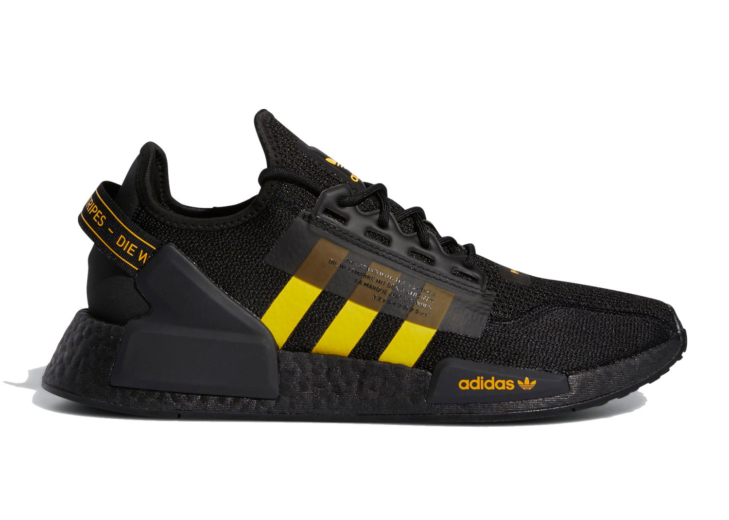 Кецове и обувки adidas Originals NMD R1 V2 Core Black Solar Gold Черно | GX3849, 0