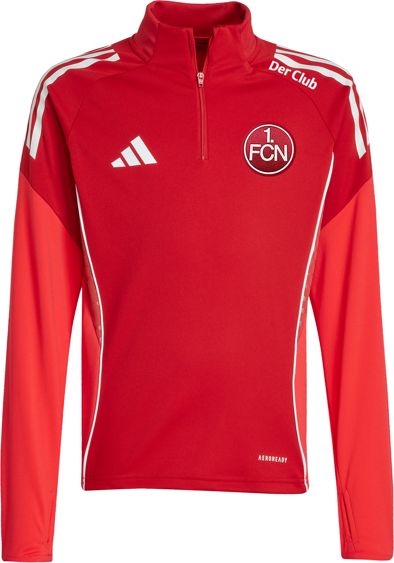 Суитчър adidas Originals 1. FC Nürnberg Der Club AEROREADY Half-Zip Training Top Kids Червено | 6fcnji6501, 0
