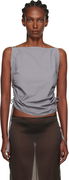 Baserange Pictorial Ruched Strap Top