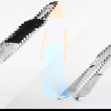 Поло тениска adidas Performance Cali Fuzzy Cropped Polo Knitted T-Shirt Черно | KD2428, 3