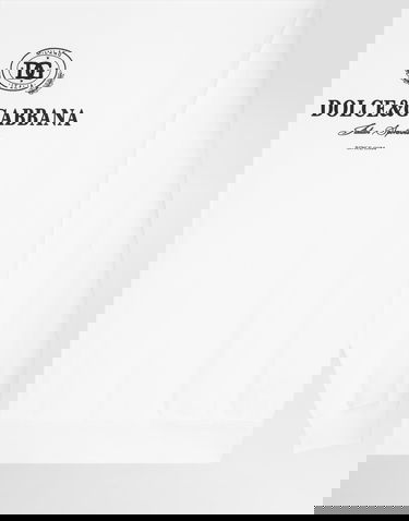 Суитчър Dolce & Gabbana Sweatshirt With Print And Embroidery Бяло | G9AHSZG7PBFW0800, 3