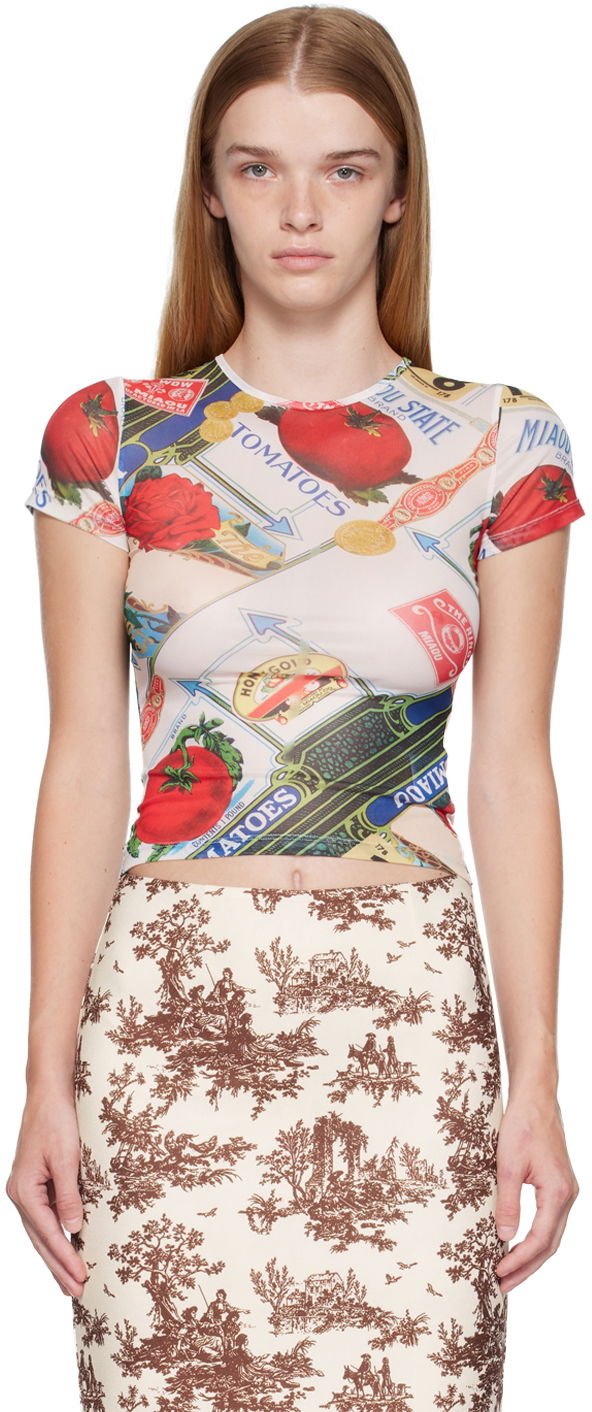 Тениска Miaou Miaou Tomato Mesh T-Shirt Многоцветен | 7026-CL-FIG