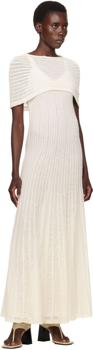 Pокля Khaite KHAITE Thora Maxi Dress Бяло | 9774125, 4