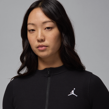 Пуловер Jordan Jordan Waffle Knit 1/2-Zip Long Sleeve Top Черно | HF9468-010, 2