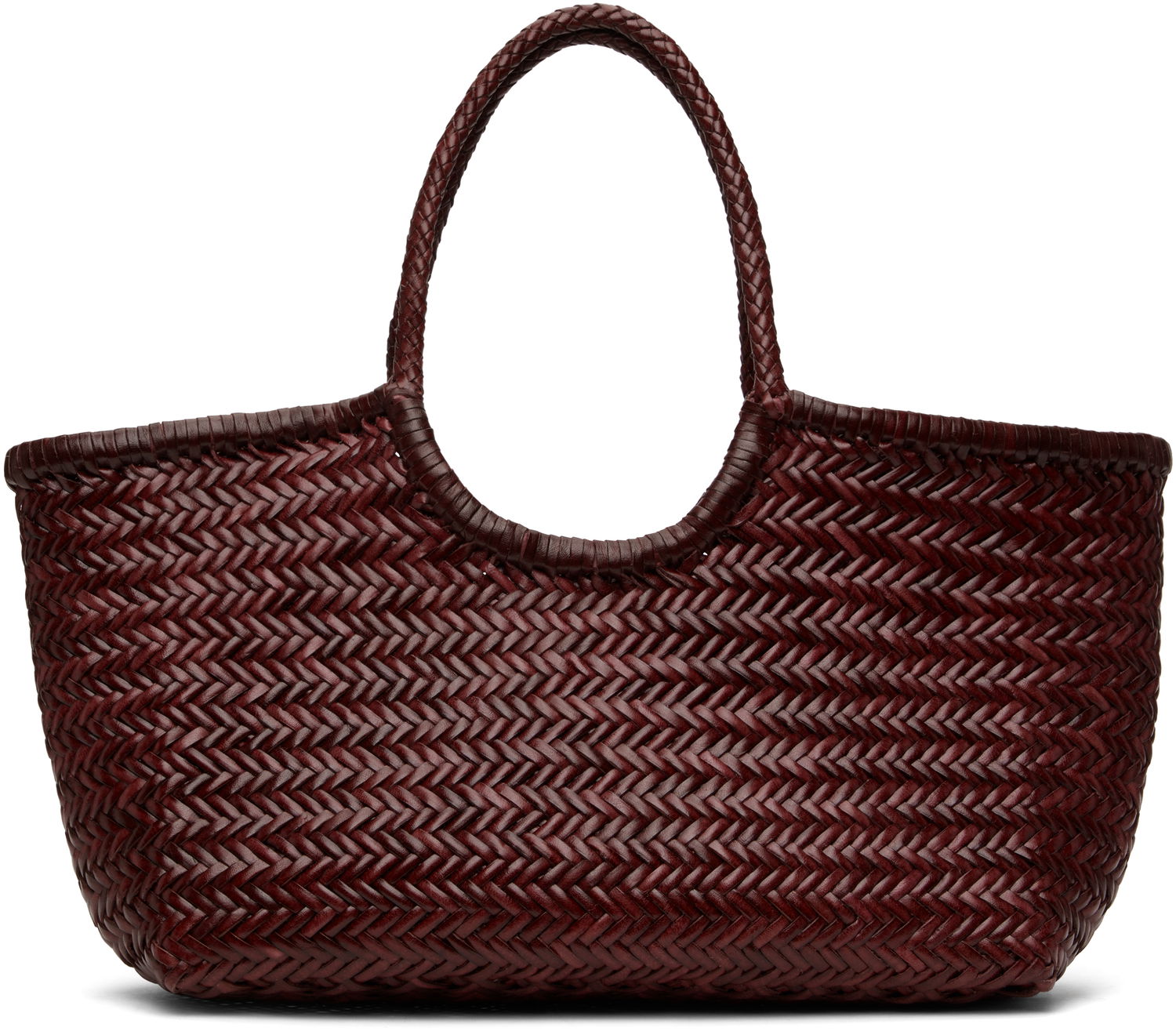 Голяма пазарска чанта Dragon Diffusion Dragon Diffusion Nantucket Big Woven Tote Bag Бургунди | 8822, 0