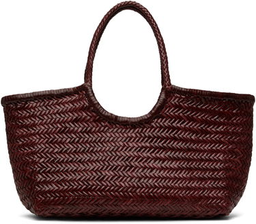 Голяма пазарска чанта Dragon Diffusion Dragon Diffusion Nantucket Big Woven Tote Bag Бургунди | 8822, 0