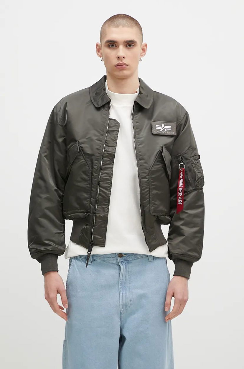 Яке бомбър Alpha Industries Bomber Jacket Oversize Зелено | 100102.04