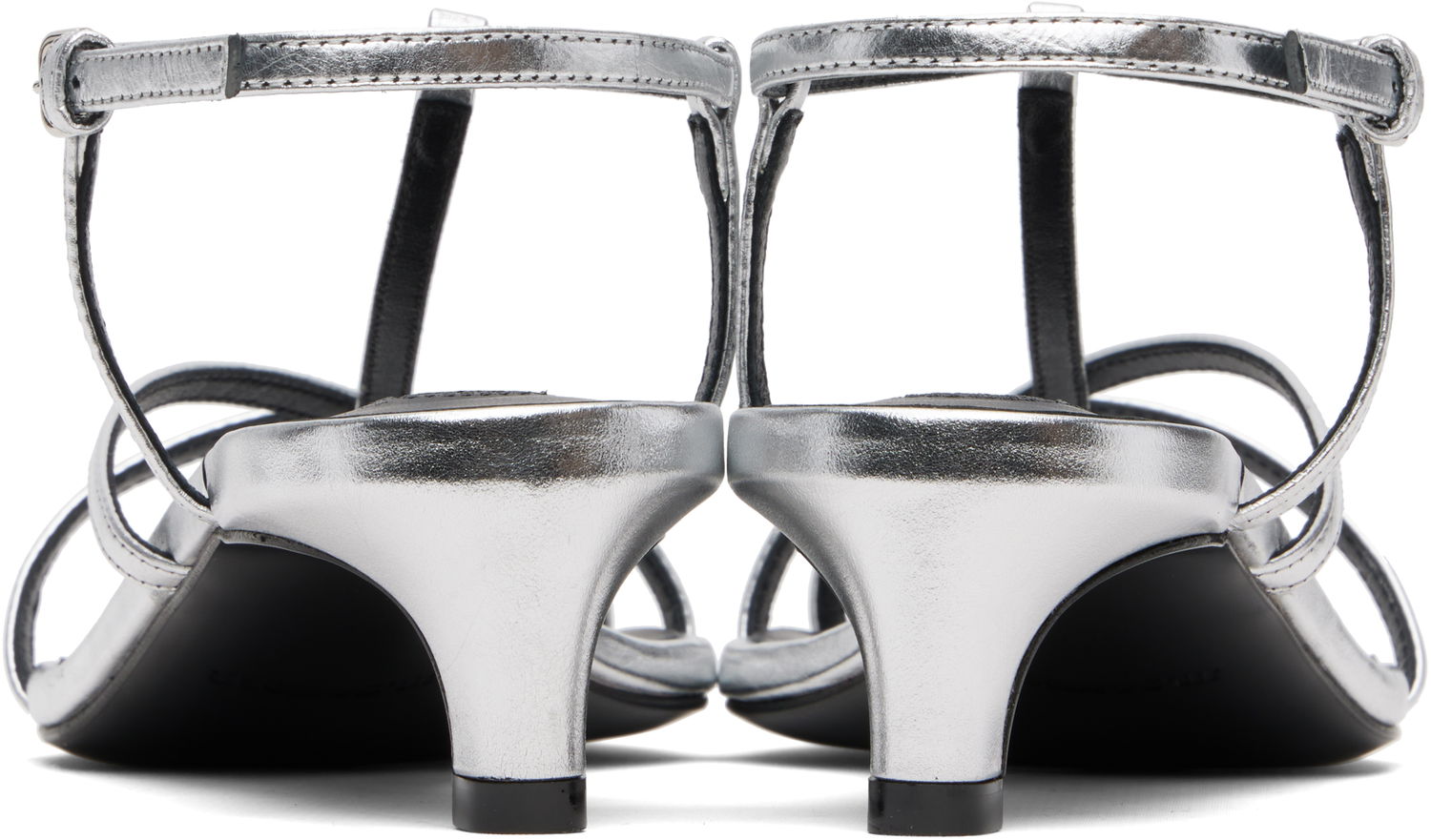 Кецове и обувки Jil Sander Jil Sander Cage Low Heel Sandals Металик | J15WP0129_P4836, 1