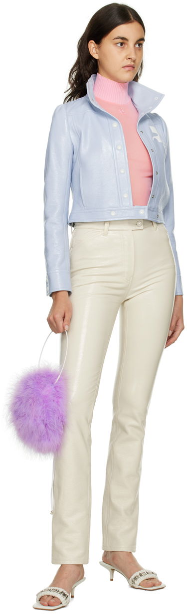 Панталони Courrèges Courrèges Slim-Fit Trousers Бяло | 322CPA071VY0003, 3