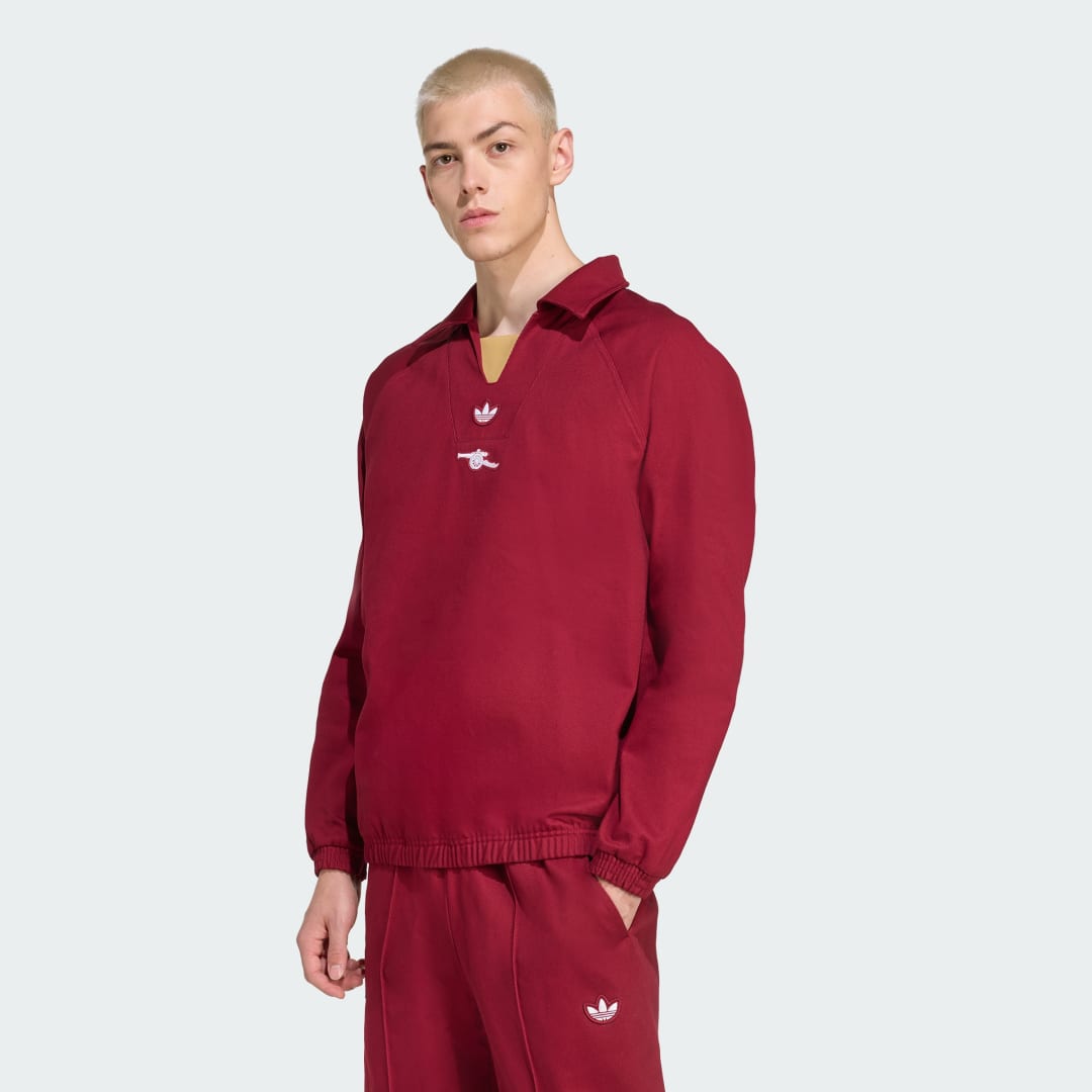 Суитчър adidas Performance Arsenal Terrace Icons Sweatshirt Червено | KB1956, 0