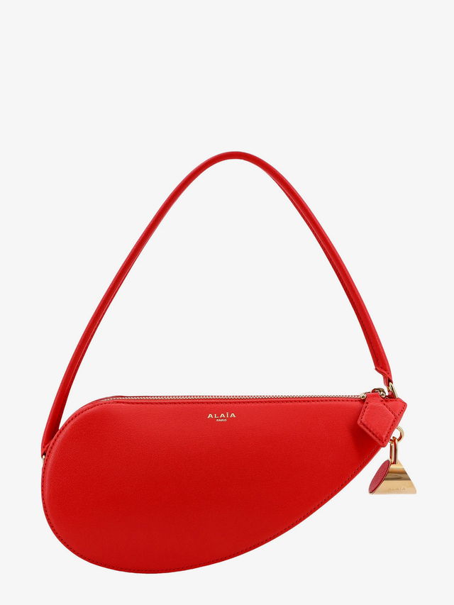 Red Half-Moon Shoulder Bag