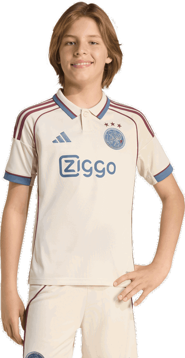 Фланелка adidas Originals Ajax Amsterdam 2025/26 Third Jersey Бежово | ji9572, 4