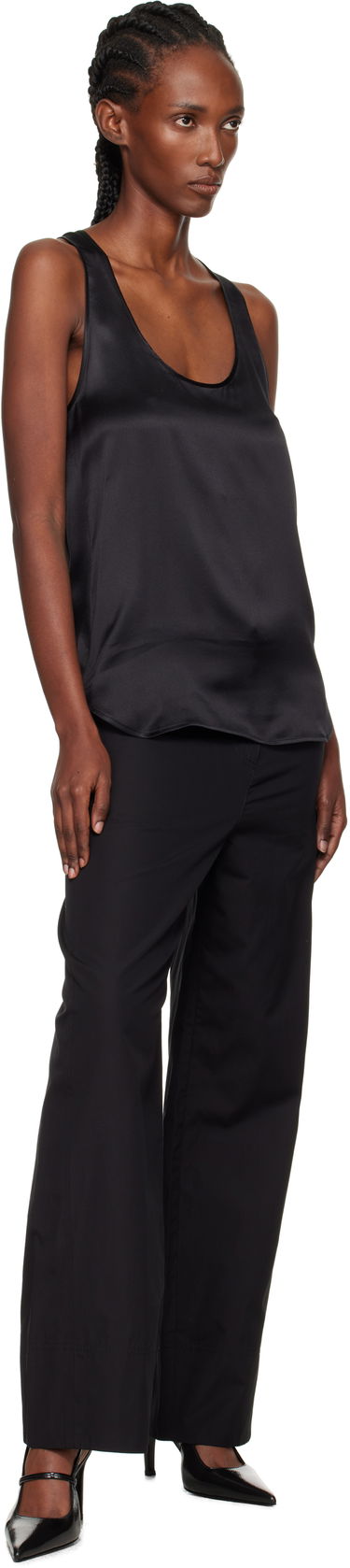 Потник WARDROBE.NYC WARDROBE.NYC Silk Tank Top Черно | W1137F25SE, 3