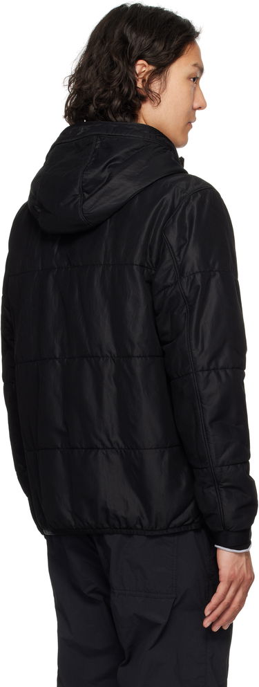 Пухо яке Stone Island Stone Island Reversible Nylon Mesh-TC Hooded Jacket Черно | K1S15 4100087 S0032, 2