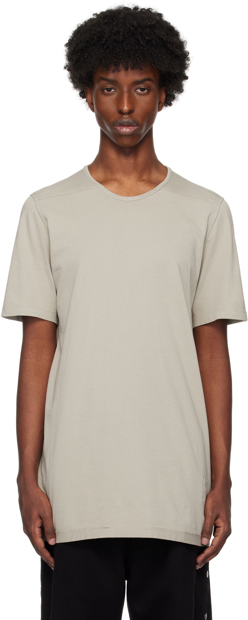 Тениска Rick Owens Level T-shirt Сиво | DU02D2250 RNP