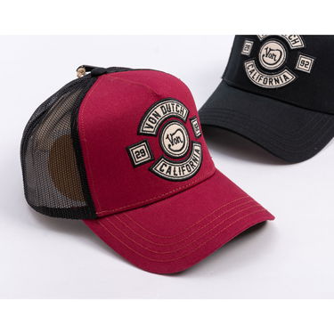 Шапка с козирка Von Dutch Von Dutch Trucker MC Logo Cap Бургунди | VD/0/CAS1/BIK/BOR, 4