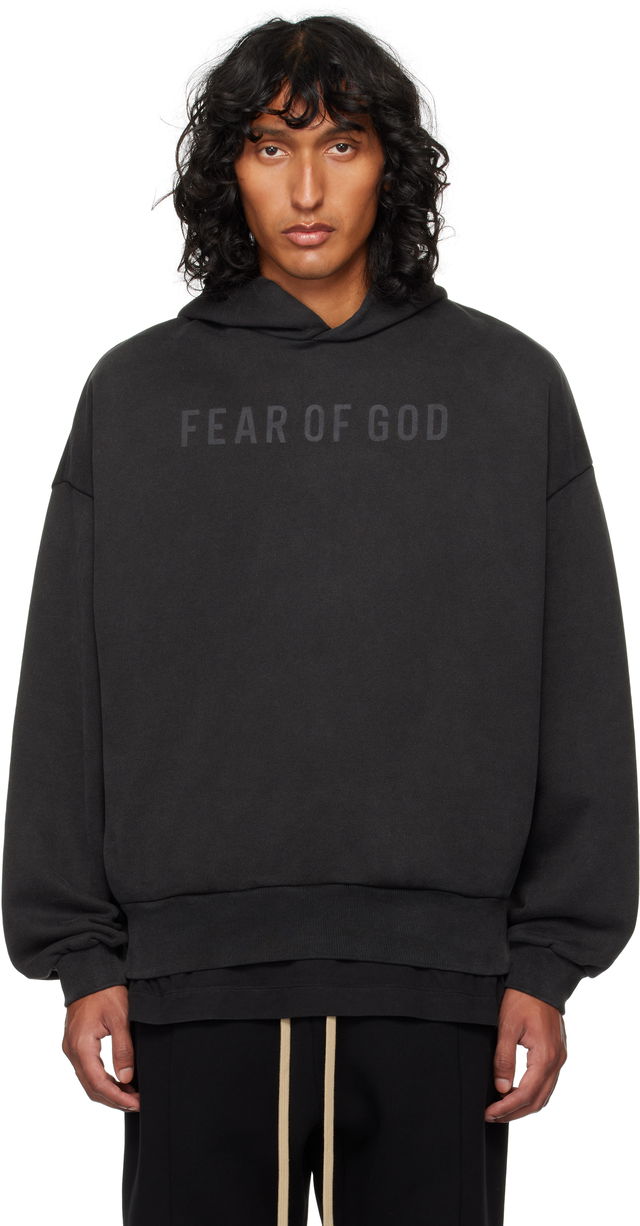 Black Terry Hoodie