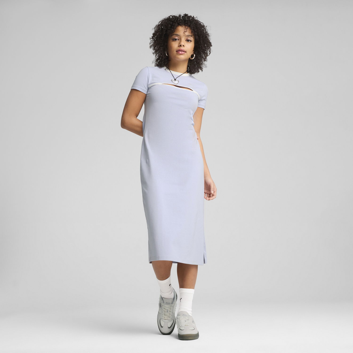 Pокля Puma WARDROBE ESS Midi Cutout Dress Синьо | 629769_47, 0