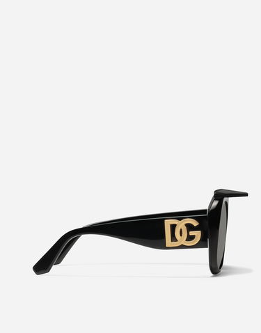 Слънчеви очила Dolce & Gabbana Sicilian Street Flat Top Acetate Sunglasses Черно | VG4549VP1879V000, 3