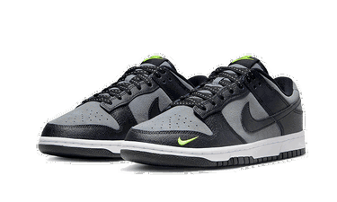 Кецове и обувки Nike Dunk Low Black Grey Green Strike Черно | FQ2205-001, 3
