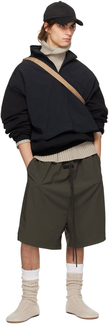 Суитчър Fear of God Fear of God ESSENTIALS Mock Neck Pullover Черно | 202SP244304F, 3