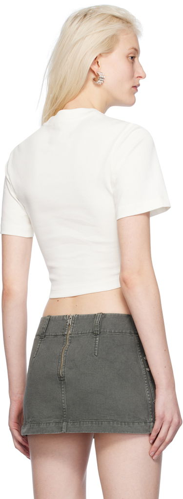 Съкратен топ Dion Lee Dion Lee Workwear Corset T-Shirt Бяло | C3167PS24, 2