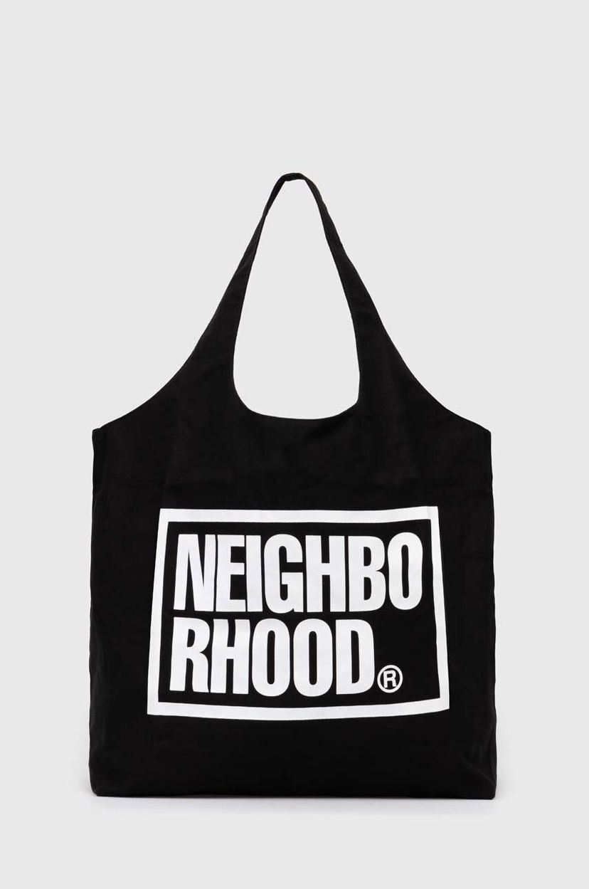 Голяма пазарска чанта Neighborhood NEIGHBORHOOD ID Tote Bag-L Черно | 241MYNH.CG02