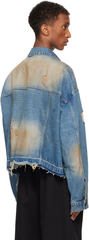 Яке We11done We11done Distressed Denim Jacket Синьо | WD-DJ3-24-310-U-BL, 2