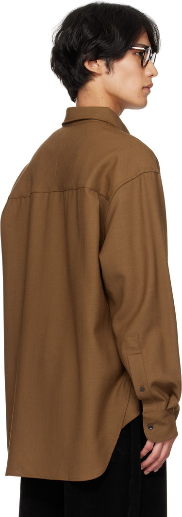 Риза Studio Nicholson Studio Nicholson Jude Button-Down Shirt Кафяво | JUDE SNM - 884, 2
