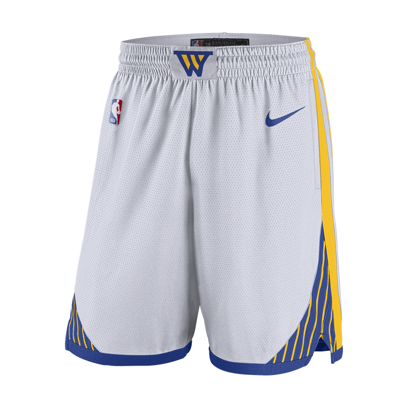 Къси панталони Nike Golden State Warriors Association Edition 2024/25 Dri-FIT NBA Swingman Shorts Бяло | FQ4108-100