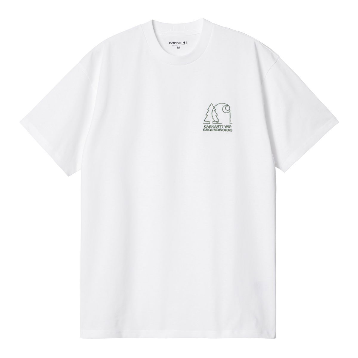 Тениска Carhartt WIP Groundworks T-Shirt Бяло | I032889_02_XX, 1