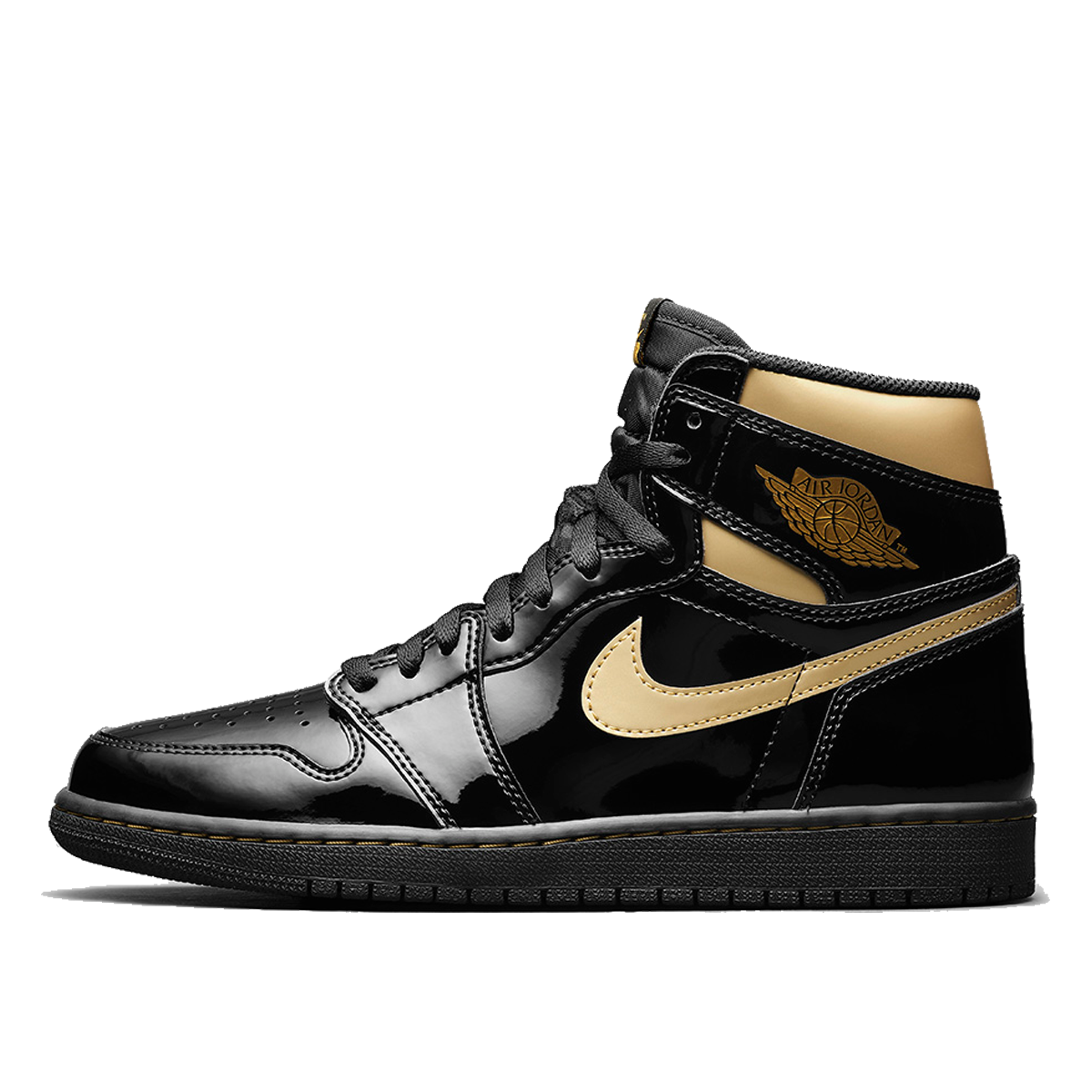 Кецове и обувки Jordan Air Jordan 1 Retro High OG "Black Metallic Gold" Черно | 555088-032, 1