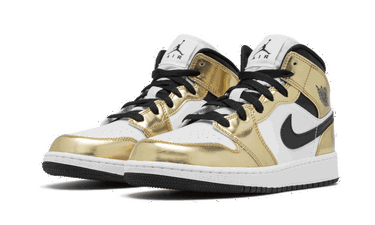 Кецове и обувки Jordan Air Jordan 1 Mid "White Metallic Gold" Металик | DC1419-700, 3