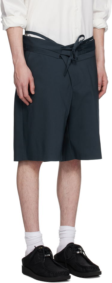 Къси панталони Ottolinger Ottolinger Double Fold Suit Shorts Тъмно синьо | 123-201823-01, 1